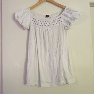 Anthropologie Language LA white top size S
